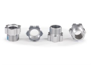 Discontinued - Stub axle nut aluminum (gray-anodized) (4)