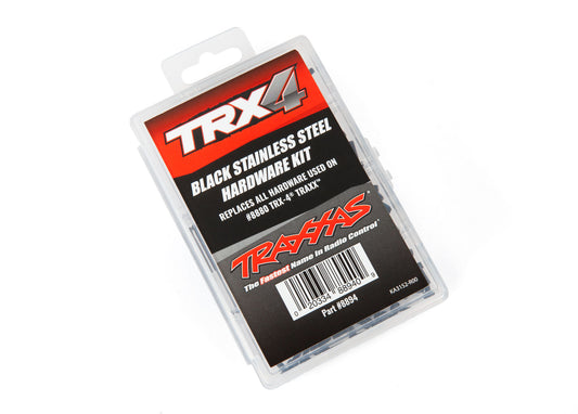 Hardware kit black stainless steel TRX-4  Traxx  (contains all stainless steel hardware used on #8880 TRX-4  Traxx )