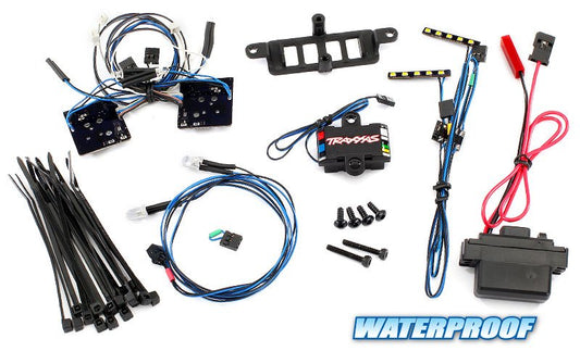 LED light set complete with power supply (contains headlights tail lights roof lights & distribution block) (fits #8811 or #8825 body)