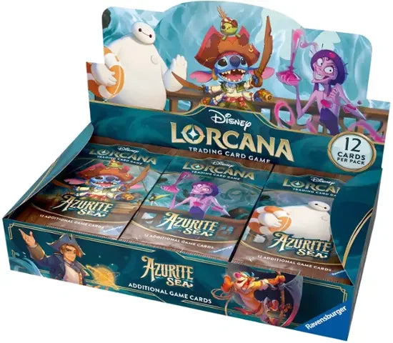 Disney - Lorcana: Azurite Sea Booster Box - 24 Packs (288 Lorcana Cards)