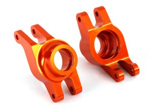 Carriers stub axle (orange-anodized 6061-T6 aluminum) (rear) (2)