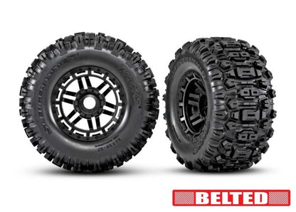 T&W BLK WHL W/SLEDGEHMR AT TIRE BELTED