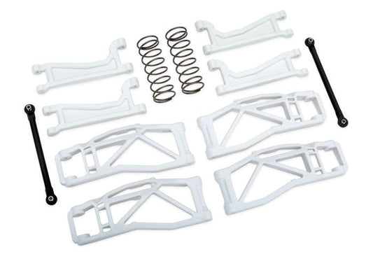 Discontinued - 8995A - Suspension kit WideMaxx  white (includes front & rear suspension arms front toe links outer half shafts (extended) rear shock springs)