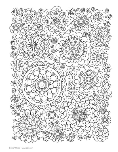 Fox Chapel Publishing - Notebook Doodles Henna Style Coloring