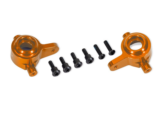 Orange Aluminum Steering Blocks (L&R)