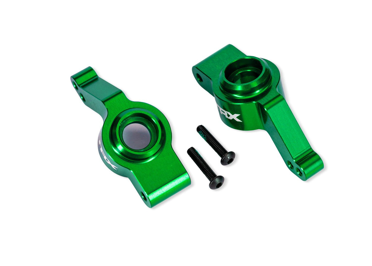 Green Aluminum Stub Axle Carriers (L&R)
