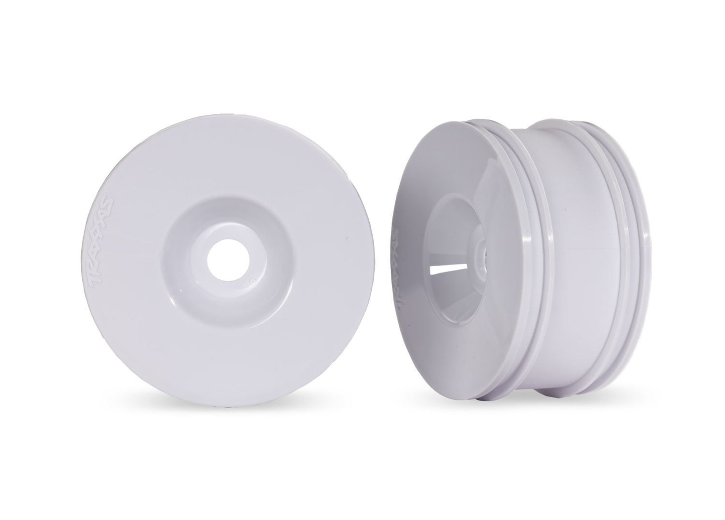 3.0" White Dished Wheels (2)
