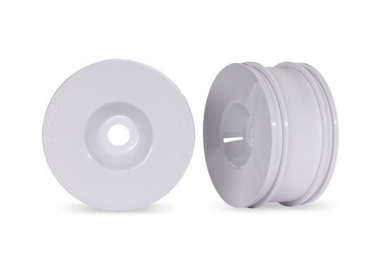 3.0" White Dished Wheels (2)