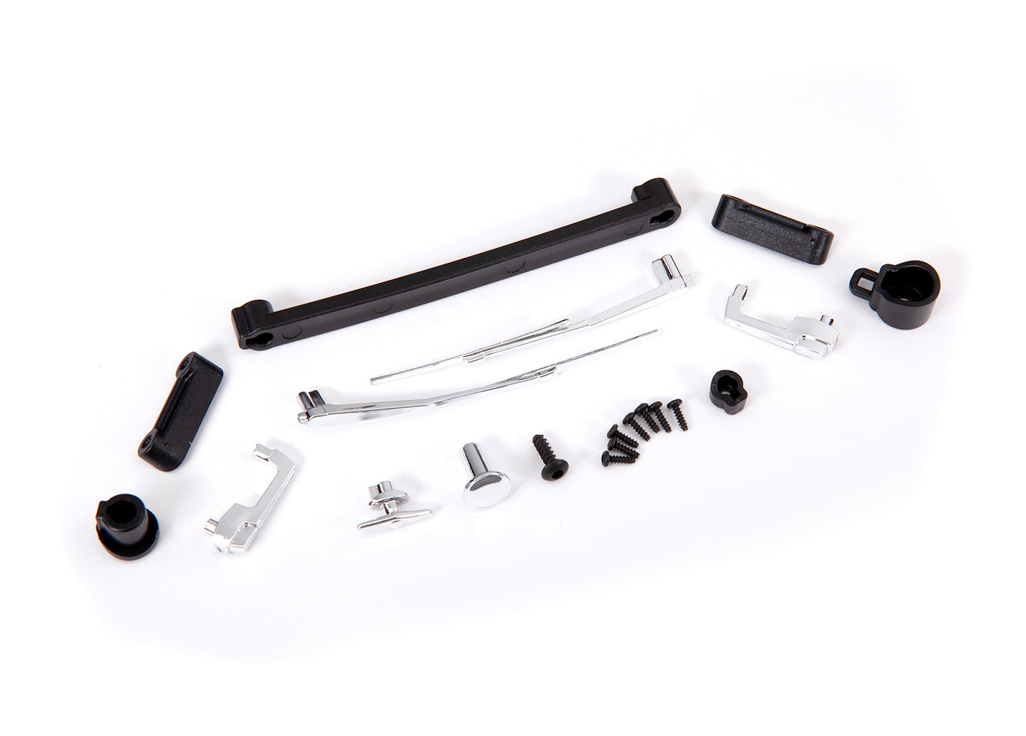 Door handles left right and rear/ retainers (3)/ windshield wipers left & right/ retainer (1)/ fuel cap/ fuel flange/ fuel cap mount/ 1.6x5 BCS (self-tapping) (7)/ 2.6x8 BCS (1)