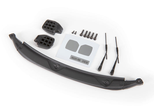 Mirrors side black (left & right)/ windshield wipers (2)/ cowl/ 2.5x8 BCS (3)/ 2.5x10 CS (2)/ 1.6x5 BCS (2) (fits #9211 body)
