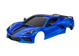 Discontinued - Body Chevrolet Corvette Stingray complete (blue) (painted decals applied) (includes side mirrors spoiler grilles vents & clipless mounting)