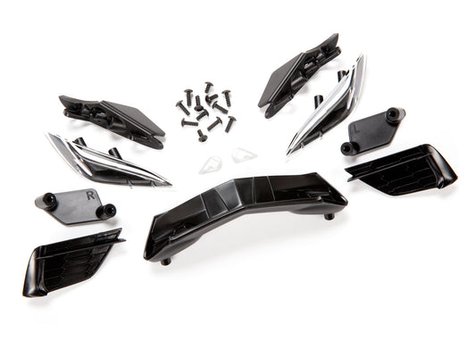 Grille Chevrolet Corvette Stingray/ grille mount (3)/ headlight housing (2)/ lens (2)/ headlight mount (2)/ 2.6x6mm BCS (4)/ 2.6x8mm BCS (8)