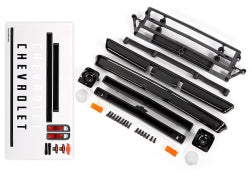 Body accessories Chevrolet C10 black (includes grille (upper & lower) headlight housings (left & right) bumpers (front & rear) mounting retainers and hardware)