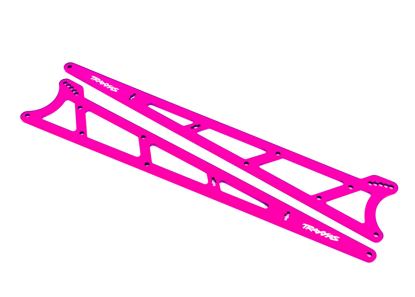 Side plates wheelie bar pink (aluminum) (2)