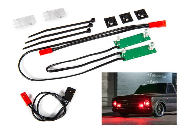LED light set front complete (red) (includes light harness power harness zip ties (9))