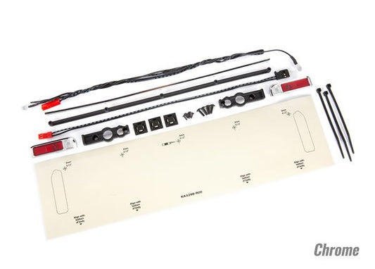 LED LIGHTS/TAIL LIGHTS RED CHROME TRIM