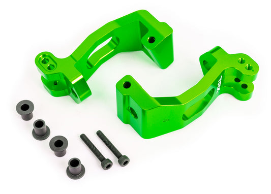 CASTER BLOCKS ALUM GREEN L/R