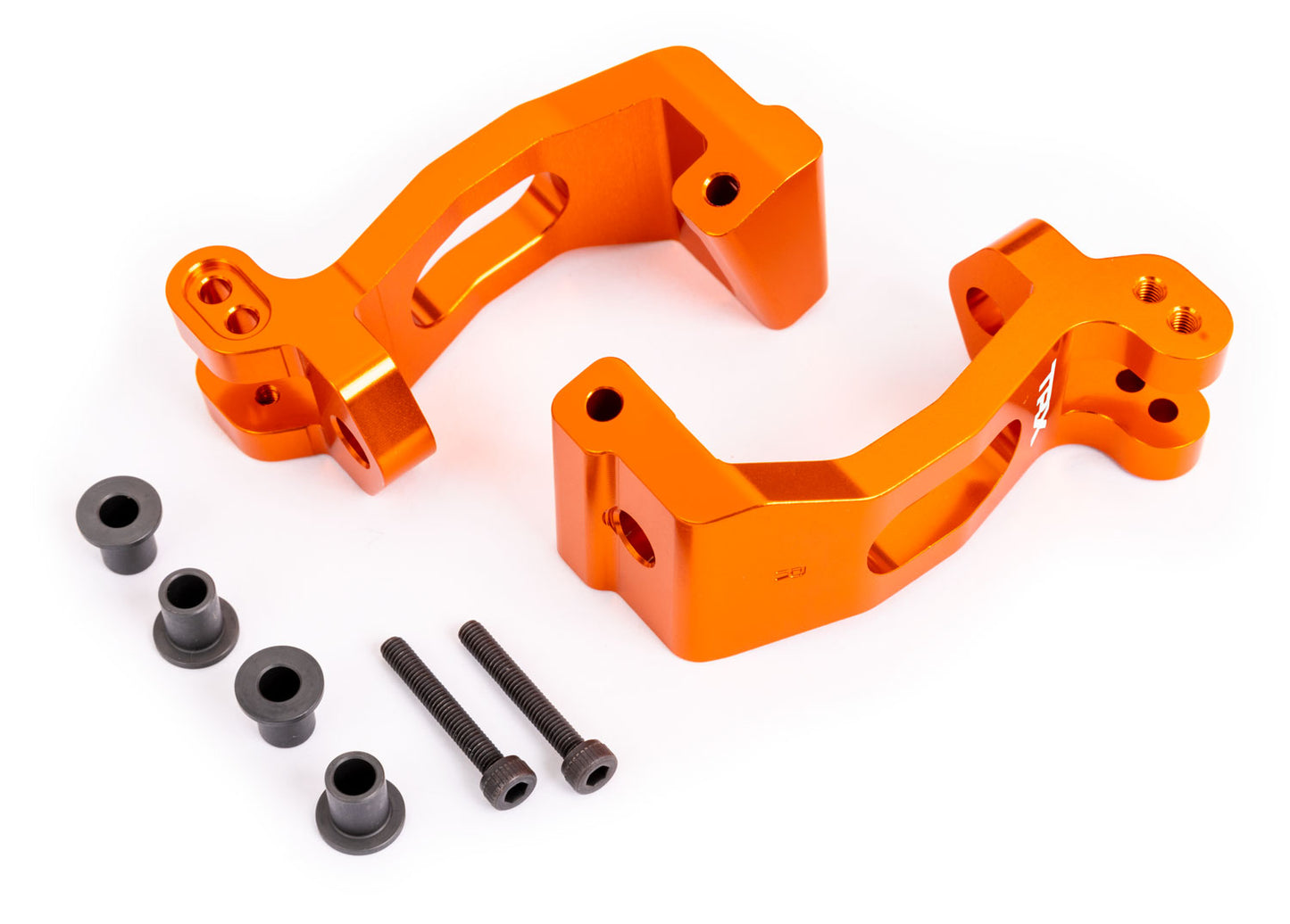 CASTER BLOCKS ALUM ORANGE L/R