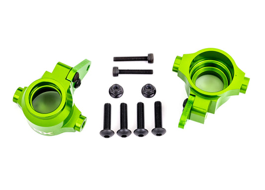 STEERING BLOCKS ALUM GREEN L/R