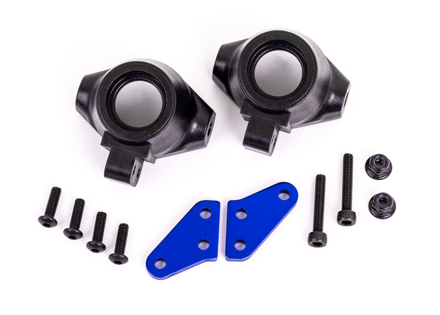 STEERING BLOICK ARMS ALUM BLUE
