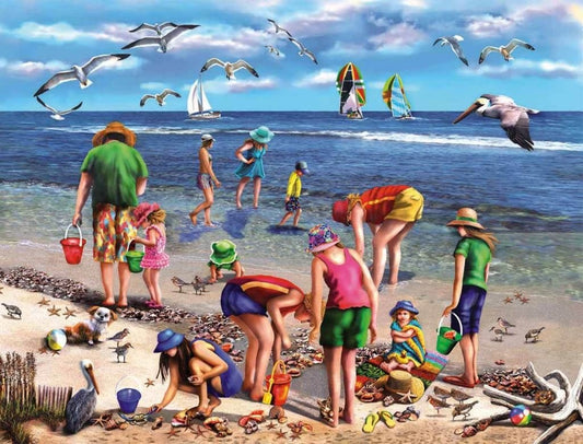 Shell Seekers (965PZ) - 550 Piece Jigsaw Puzzle