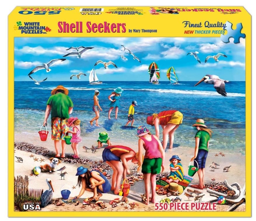 Shell Seekers (965PZ) - 550 Piece Jigsaw Puzzle