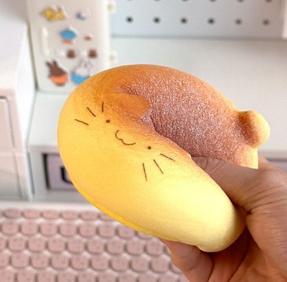 K-Wonderland - Cat Bread Squishy – Soft & Slow-Rebound Stress Toy