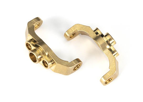 CASTER BLOCKS BRASS (L&R)