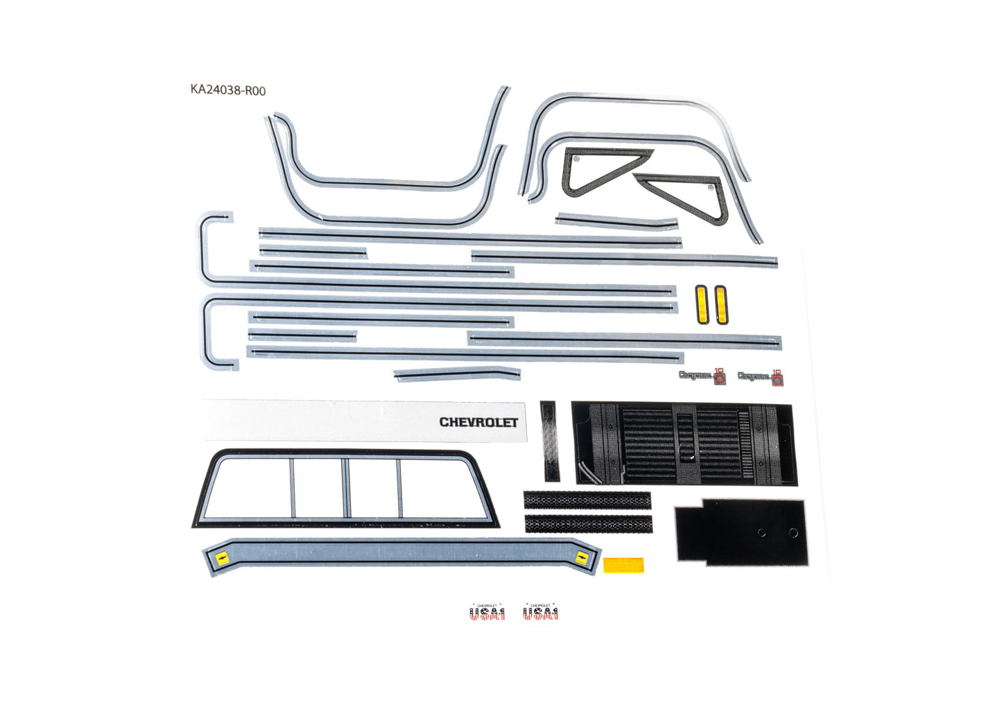 DECAL SHEET TRX-4M CHEV K10