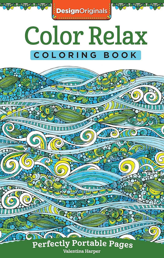 Color Relax Coloring Book - Take Along Size Adult Coloring