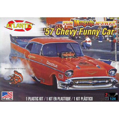 1/24 Tom McEwen '57 Chevy Funny Car Plastic Model Kit, Skill Level 2
