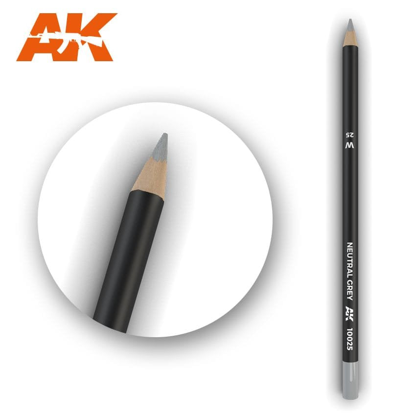AK Weathering Pencils for Models: Neutral Grey