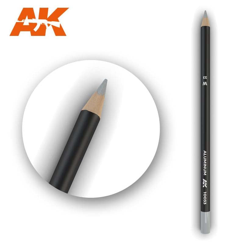AK Weathering Pencils for Modeling: Aluminum