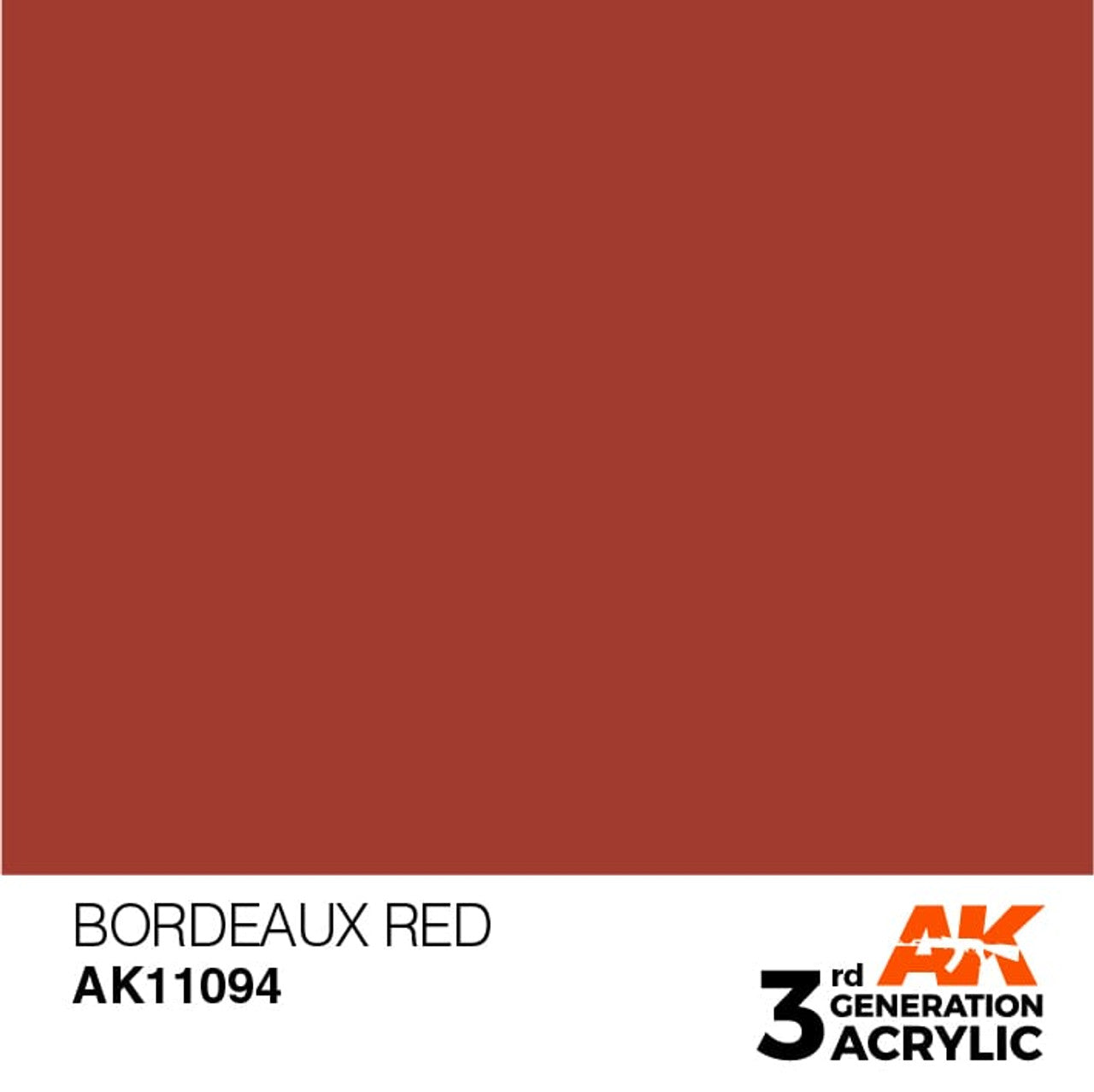 Bordeaux Red Acrylic Paint 17ml Bottle