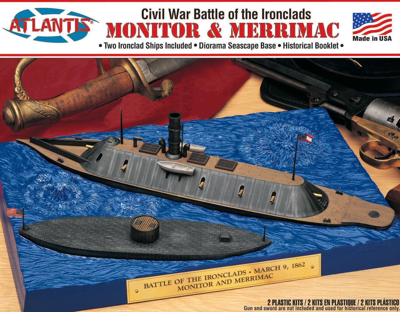 77257 Monitor and Merrimac/Virginia Civil War Battle of the Ironclads