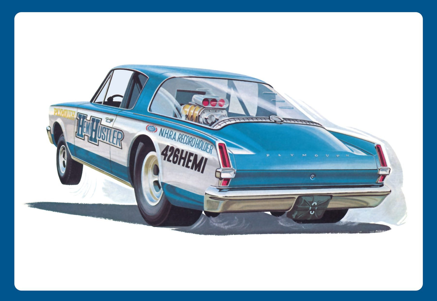 AMT 1966 Plymouth Barracuda Funny Car “Hemi Hustler” 1:25 Scale Model Kit