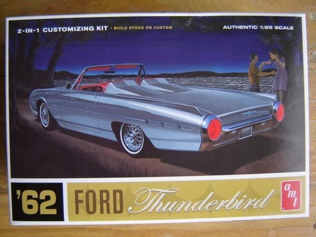 AMT682 1:25 2-IN-1 CUSTOMIZING KIT BUILD STOCK OR CUSTOM '62 FORD Thunderbird