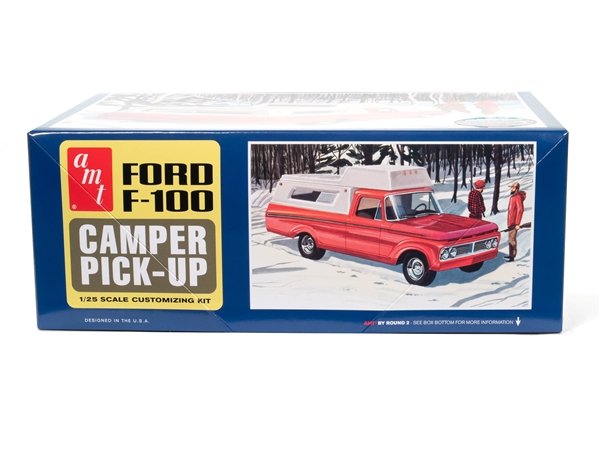 AMT 1960 Ford F-100 Pickup w/Trailer 1:25 Scale Model Kit