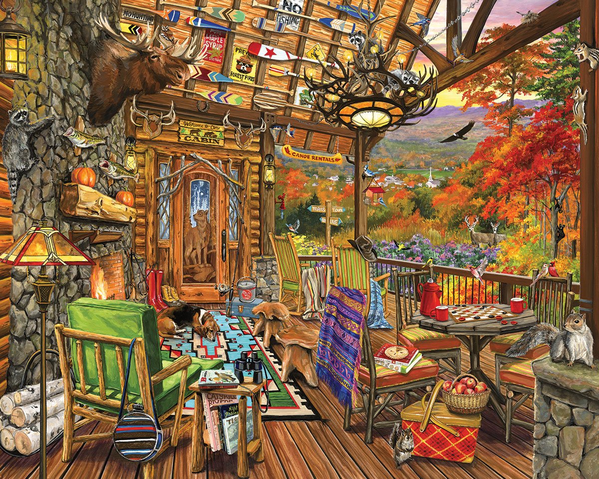 Autumn Porch (1673pz) 1000 Pieces