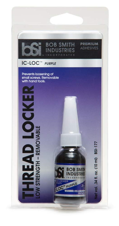Bob Smith Industries BSI-177 Purple IC-LOC Lower Strength Thread Locker, 0.34 fl. oz.