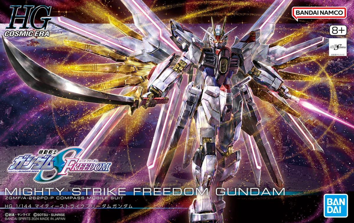 Bandai HGCE 1/144 #250 Mighty Strike Freedom Gundam "Gundam SEED Freedom" Plastic Model Kit