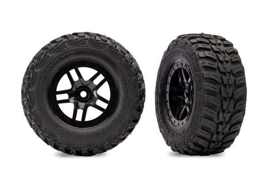 Black Split-Spoke Wheels with Kumho Tires (2)