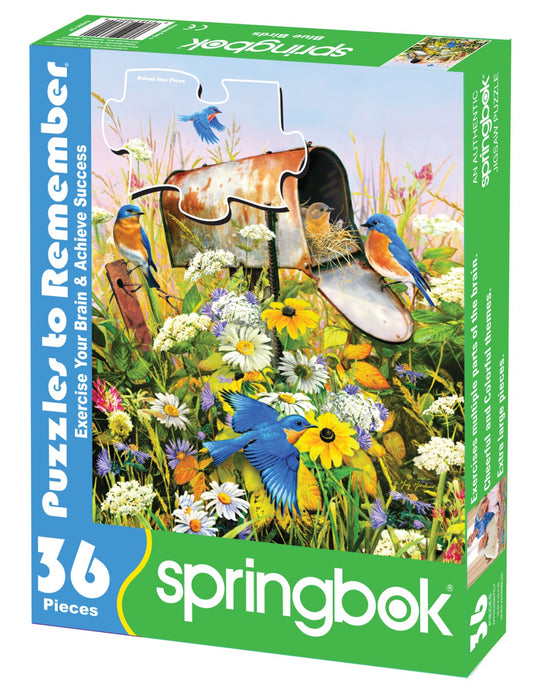 Blue Birds (36 pc) Puzzles to Remember 36, 60 & 100 Pieces