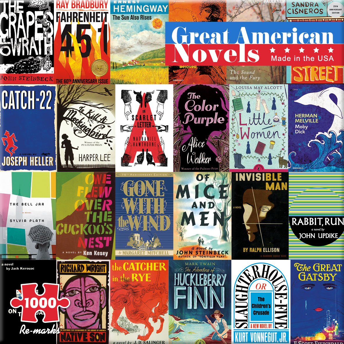 1000 Piece Great American Novels Puzzle