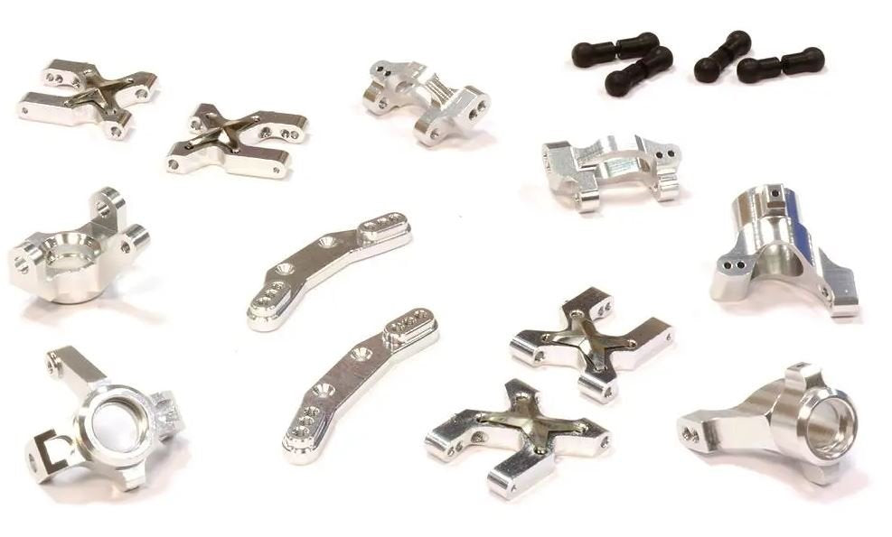 Billet Machined Suspension Kit for Traxxas LaTrax Rally 1/18 Scale C25786SILVER