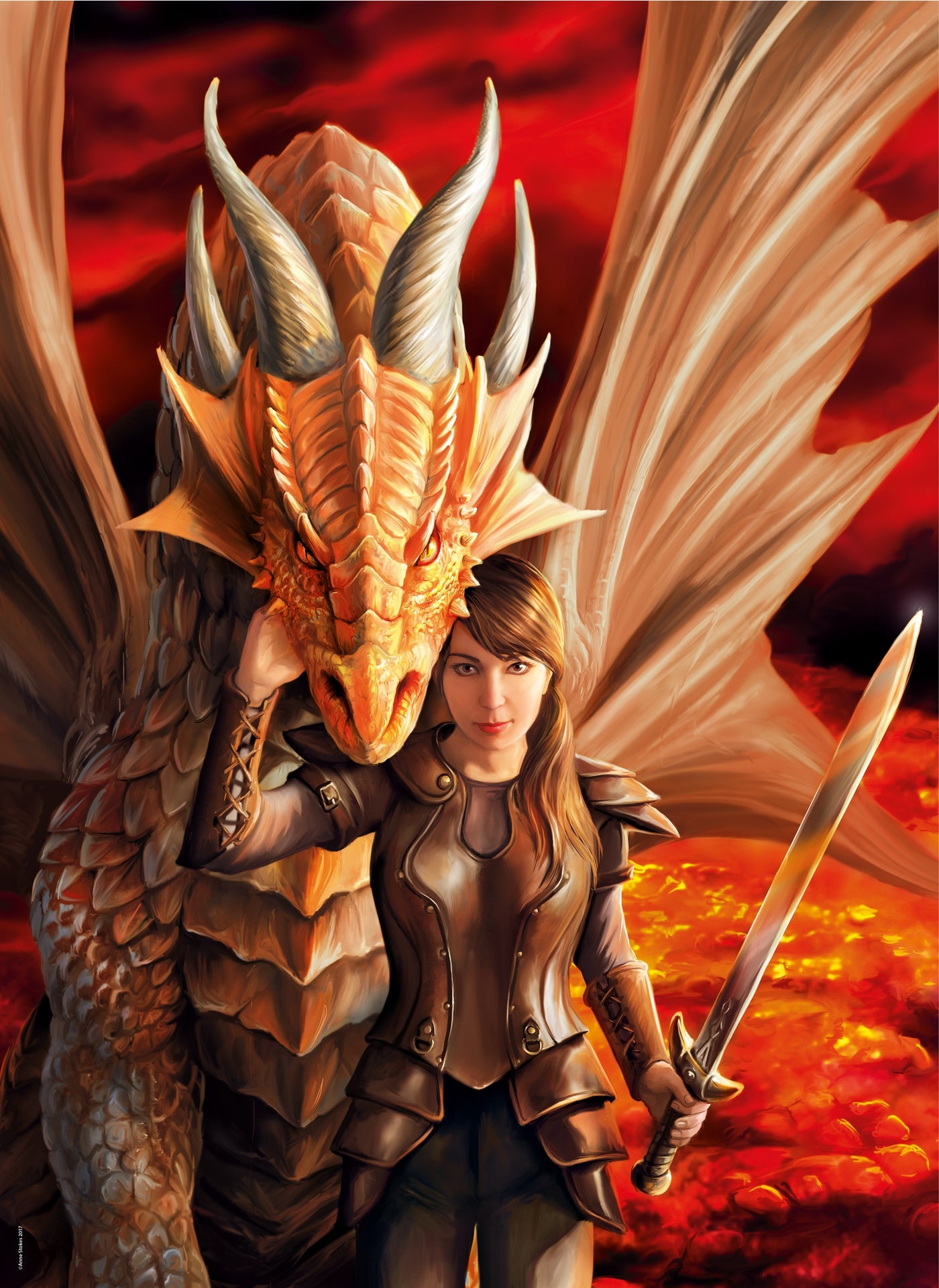 Inner Strength, Anne Stokes 1000 pc puzzle