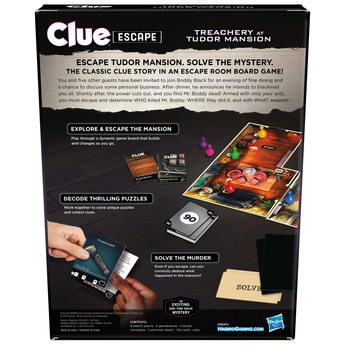 Clue: Treachery at Tudor Mansion Escape & Solve Mystery Game