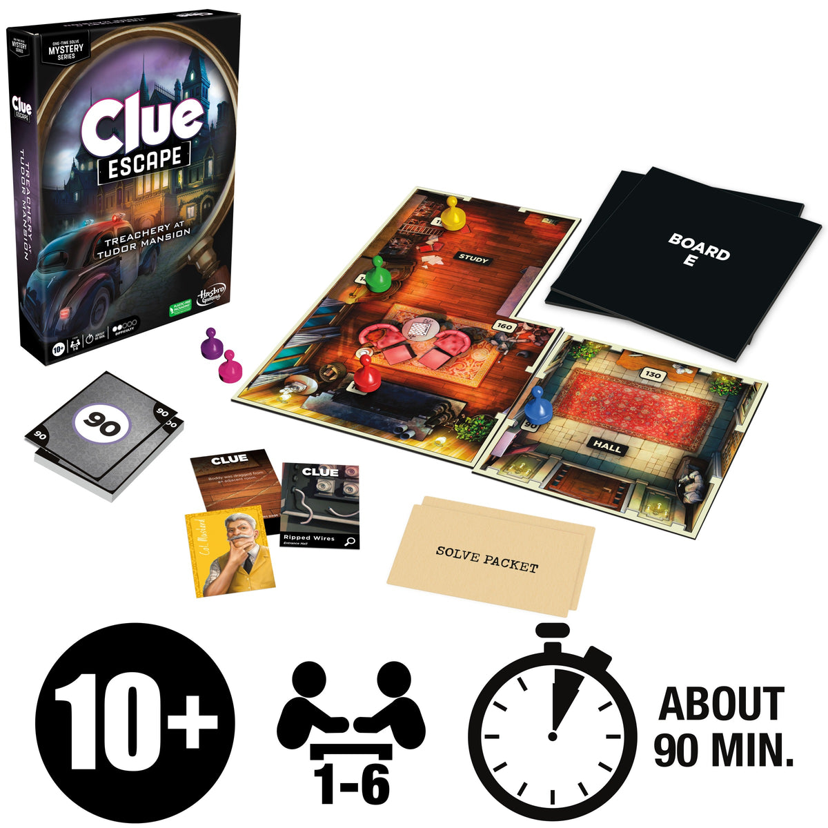 Clue: Treachery at Tudor Mansion Escape & Solve Mystery Game