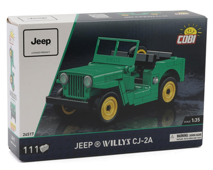 Cobi 1/35 Jeep Willys CJ-2A (Green) Block Model Kit (111 Pieces)