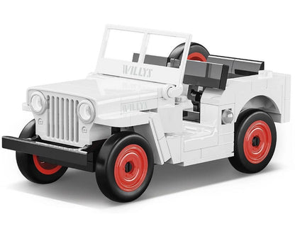 Cobi 1/35 Jeep Willys CJ-2A (White) Block Model Kit (111 Pieces)